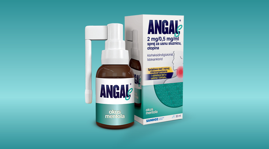 Uvodna slika za ANGAL® S sprej za grlo